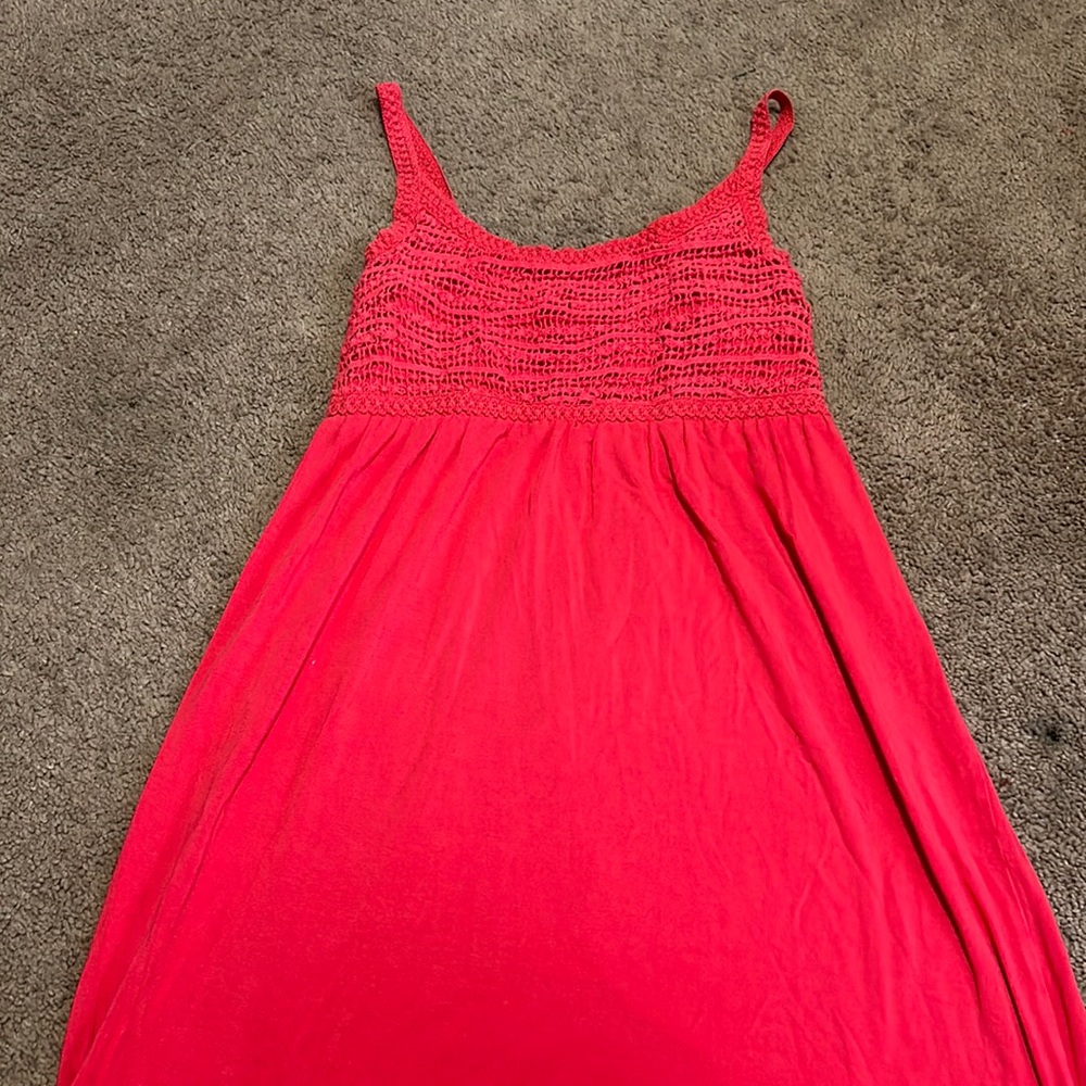 Dark pink summer dress